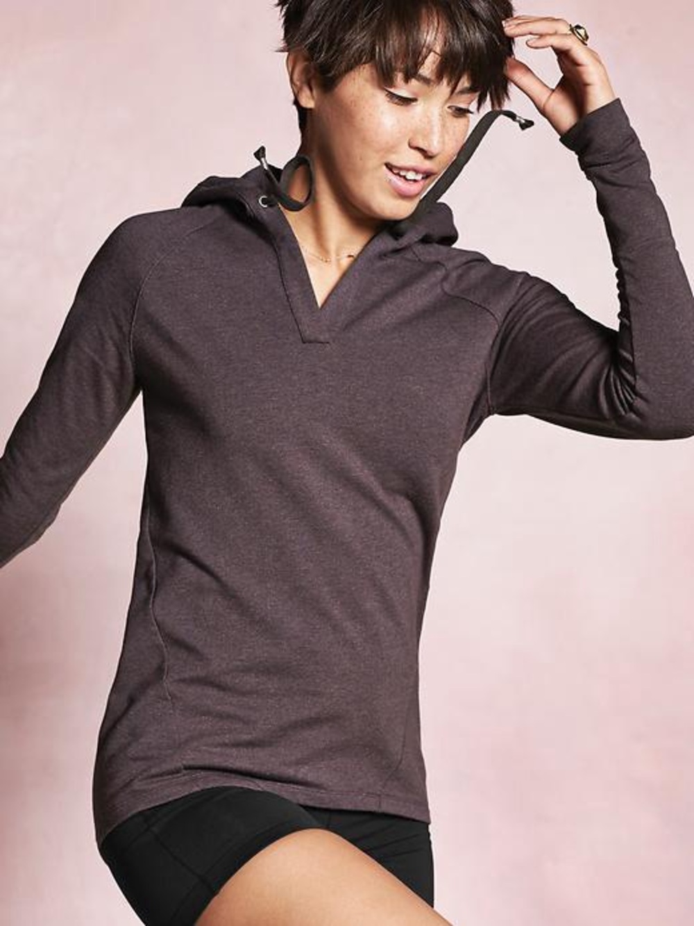 Athleta Idyllwind V Neck Hoodie